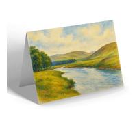 GREETING CARD - The River Clyde, Crawford - Vintage Art Style