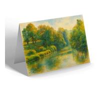 GREETING CARD - The River Mole, Dorking - Vintage Art Style