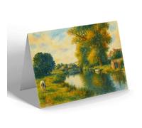 GREETING CARD - The River Ouse, Olney - Vintage Art Style