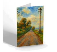 GREETING CARD - The Road that leads to Kenmore at Kilbride - Vintage Art Style