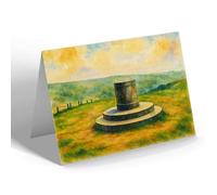 GREETING CARD - The Rotary Stone on Clent Hills - Vintage Art Style