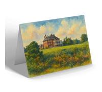 GREETING CARD - The School, Picket Post - Vintage Art Style