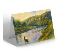 GREETING CARD - The Seven Sisters Rocks & River Wye - Vintage Art Style