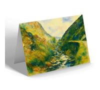 GREETING CARD - The Shore Road, Glenmaye - Vintage Art Style