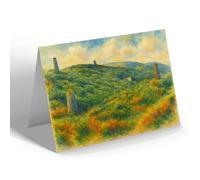 GREETING CARD - The Silver Mines, Sark - Vintage Art Style