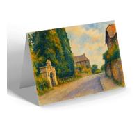 GREETING CARD - The Somerset Arms, Maiden Bradley - Vintage Art Style