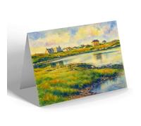 GREETING CARD - The Stores, Lochmaddy, North Uist - Vintage Art Style