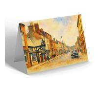 GREETING CARD - The Tudor Rose, Castle St, Beaumaris - Vintage Art Style