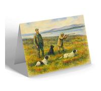 GREETING CARD - The Twelfth on a Caithness Grouse Moor - Vintage Art Style
