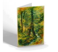 GREETING CARD - The Twin Tree, Devil's Bridge - Vintage Art Style