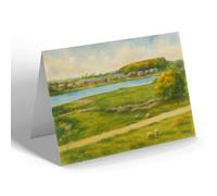 GREETING CARD - The Village from the North, Great Urswick - Vintage Art Style