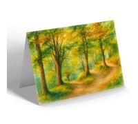 GREETING CARD - The Walks, Cluny Hill, Forres (b) - Vintage Art Style
