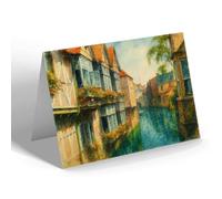 GREETING CARD - The Weavers, Canterbury (a) - Vintage Art Style