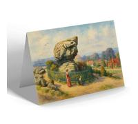 GREETING CARD - Toad Rock, Tunbridge Wells (c) - Vintage Art Style