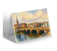GREETING CARD - Twa Brigs O' Ayr - Vintage Art Style