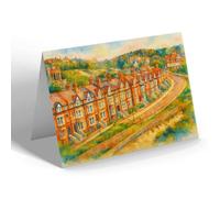 GREETING CARD - Undercliff Road, Boscombe - Vintage Art Style