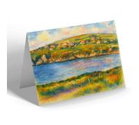 GREETING CARD - View from the Island, Bigbury-on-Sea - Vintage Art Style