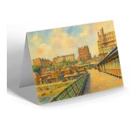 GREETING CARD - View from the Pier, Southend - Vintage Art Style