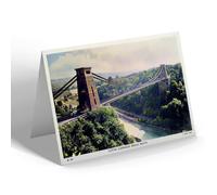 GREETING CARD - Vintage Bristol - Clifton Suspension Bridge, Bristol (bc)