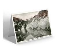 GREETING CARD - Vintage Devon - Burgh Island Hotel Bathing Pool. Bigbury-on-Sea