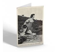 GREETING CARD - Vintage Devon - Figurehead Burgh Island Hotel, Bigbury-on-Sea