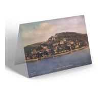 GREETING CARD - Vintage Devon - Kingswear from Dartmouth (ac)
