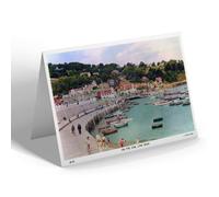 GREETING CARD - Vintage Dorset - On the Cob, Lyme Regis (b)