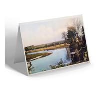 GREETING CARD - Vintage Hampshire - The River Test, Stockbridge (ac)
