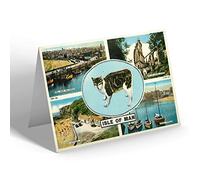 GREETING CARD - Vintage Isle of Man - Manx Cat/Four Views (2)
