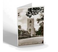 GREETING CARD - Vintage Lincolnshire - All Saints' Church, Friskney
