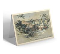GREETING CARD - Vintage London - Buckingham Palace from St. James's Park (2)