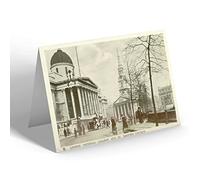 GREETING CARD - Vintage London - National Gallery and St. Martins Church