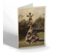 GREETING CARD - Vintage London - Peter Pan Statue (b)