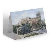 GREETING CARD - Vintage London - Westminster Abbey (aj) (b)