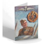 GREETING CARD - Vintage Military - Royal Flying Corps. Pilot (Officer)