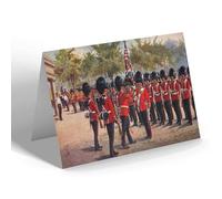 GREETING CARD - Vintage Military - The Grenadier Guards at Wellington Barracks