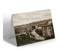 GREETING CARD - Vintage Northumberland - Morpeth from Castle Hill