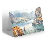 GREETING CARD - Vintage Scotland - Loch Goil, Carrick Castle from Whistlefield