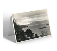 GREETING CARD - Vintage Scotland - Peaks of Arran from Millport