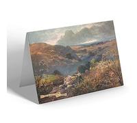 GREETING CARD - Vintage Sussex - On the Sussex Downs near Alfriston