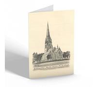 GREETING CARD - Vintage Wales - Bodelwyddan Marble Church Nr. St. Asaph