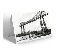 GREETING CARD - Vintage Yorkshire - Transporter Bridge, River Tees Middlesbrough
