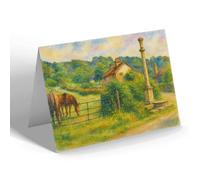 GREETING CARD - Walker's Hill, Saxby all Saints - Vintage Art Style