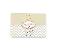 Greeting Card Wedding Gift Money Holder, Internal Envelope for Newlyweds Gift - Magnetic Closure, 11.5 x 16.5 cm