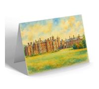 GREETING CARD - West Front, Sandringham House - Vintage Art Style