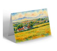 GREETING CARD - West Kilbride from Law Hill - Vintage Art Style