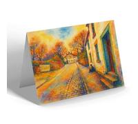 GREETING CARD - West Kirby, Old West Kirby & Ring o' Bells - Vintage Art Style