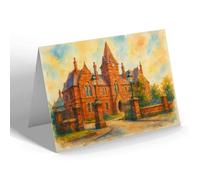 GREETING CARD - Wigan. The Infirmary - Vintage Art Style
