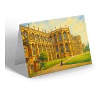 GREETING CARD - Windsor. St George's Chapel - Vintage Art Style