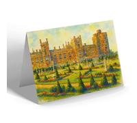 GREETING CARD - Windsor. View Of Garden & Front - Vintage Art Style